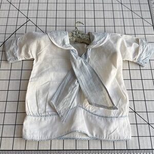 Antique Infant Blouse & Silk Padded Hanger Set c1915–30 Edwardian Baby Doll Top